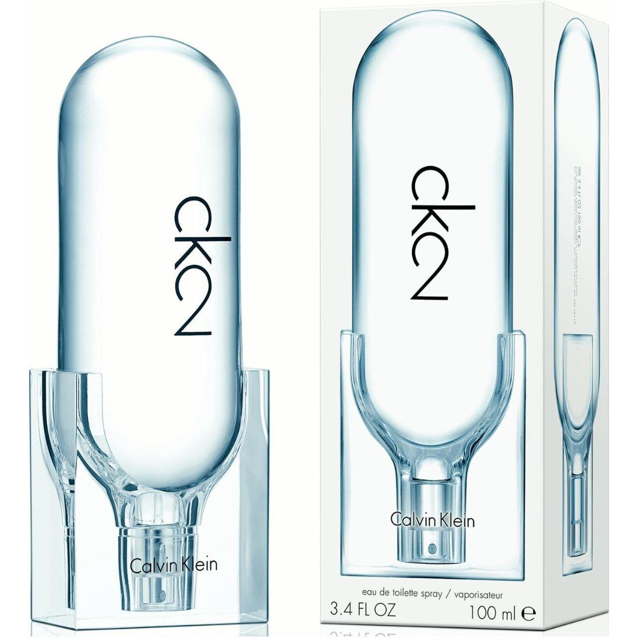 CK 2 Calvin Klein For Unisex by Calvin Klein CK2 3.4 oz 3.3 edt NEW IN BOX