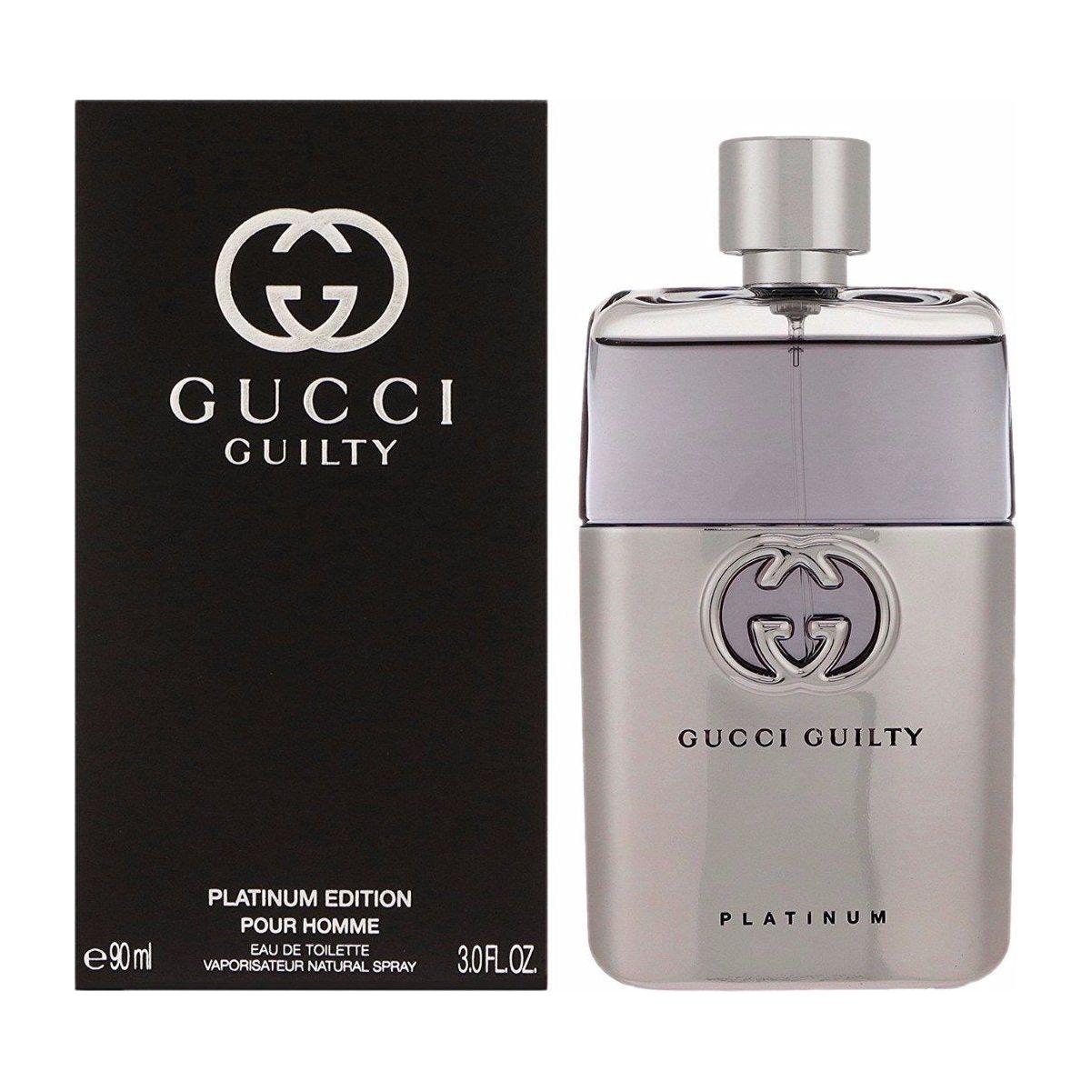 GUILTY Platinum Edition by Gucci 3.0 / 3 oz EDT Cologne Men New in Box
