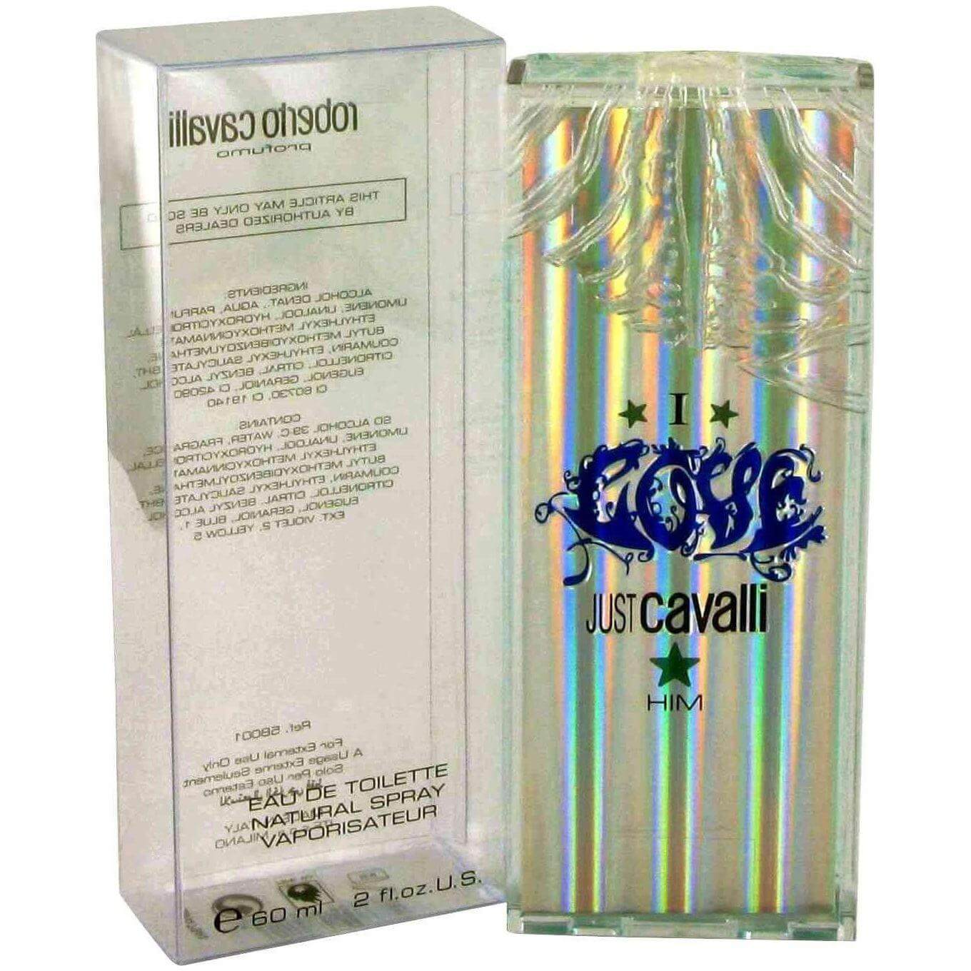 Just Cavalli I LOVE HIM by Roberto Cavalli Men Cologne 2.0 oz edt NEW IN BOX