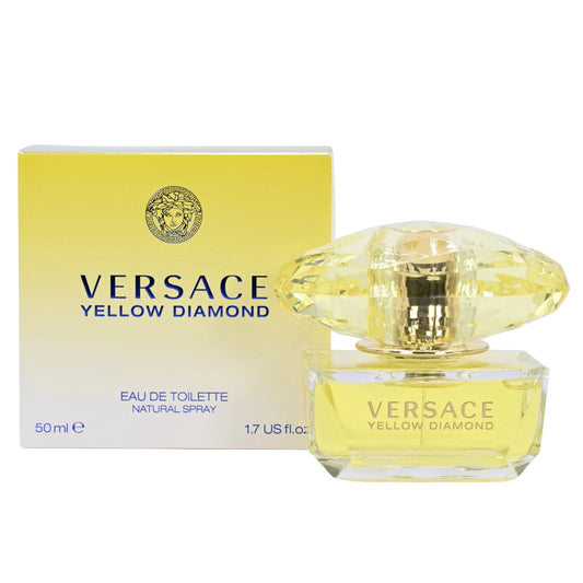 Versace Yellow Diamond 1.7 oz EDT Perfume for Women – Bright Citrus Floral Fragrance