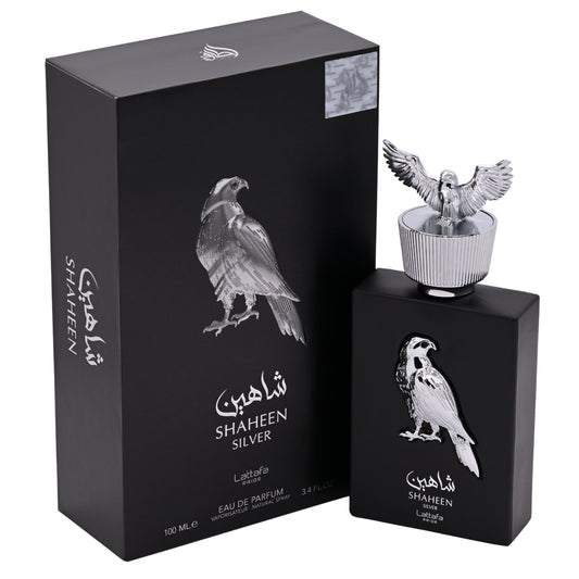 Pride Shaheen Silver by Lattafa perfume for unisex EDP 3.3 / 3.4 oz New in Box