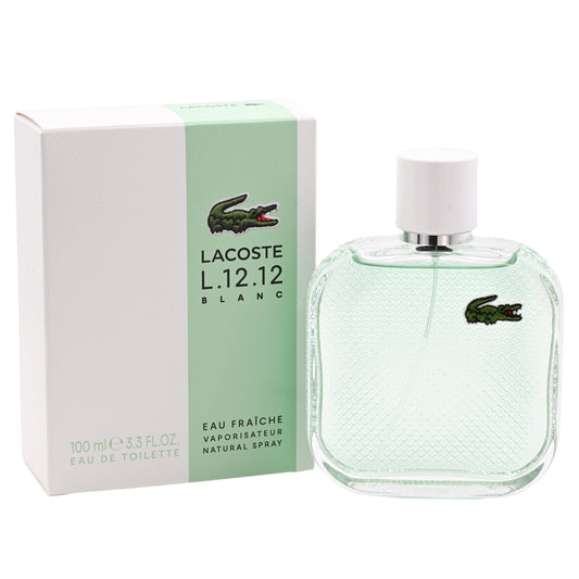 L.12.12 Blanc Eau Fraiche by Lacoste for him EDT 3.3 / 3.4 oz New in Box