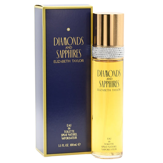 DIAMONDS AND SAPPHIRES by ELIZABETH TAYLOR 3.3 oz / 3.4 oz edt NEW in Box