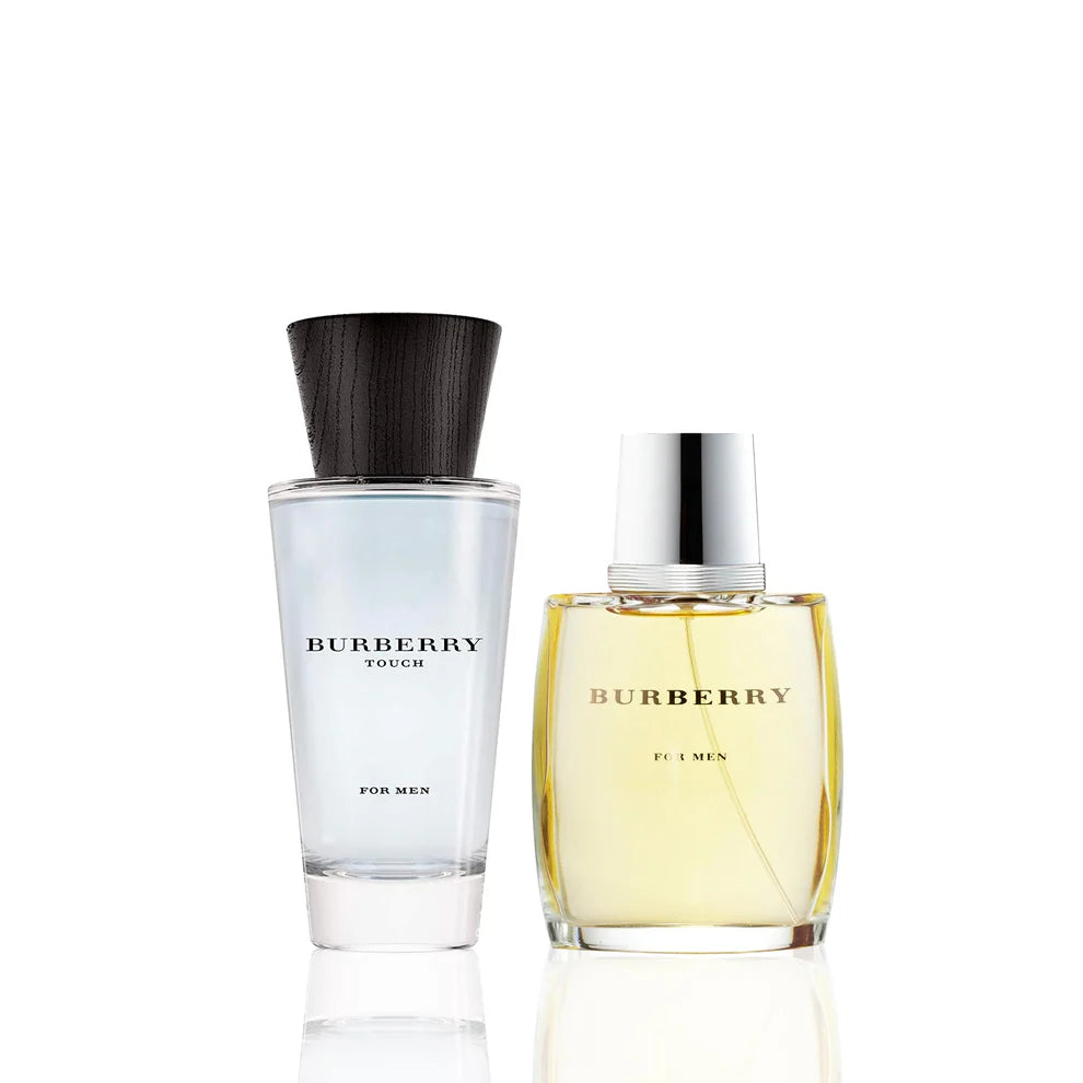 Burberry Touch and Burberry Classic For Men EDT 3.4 oz Bundle Deal (2-Pack)