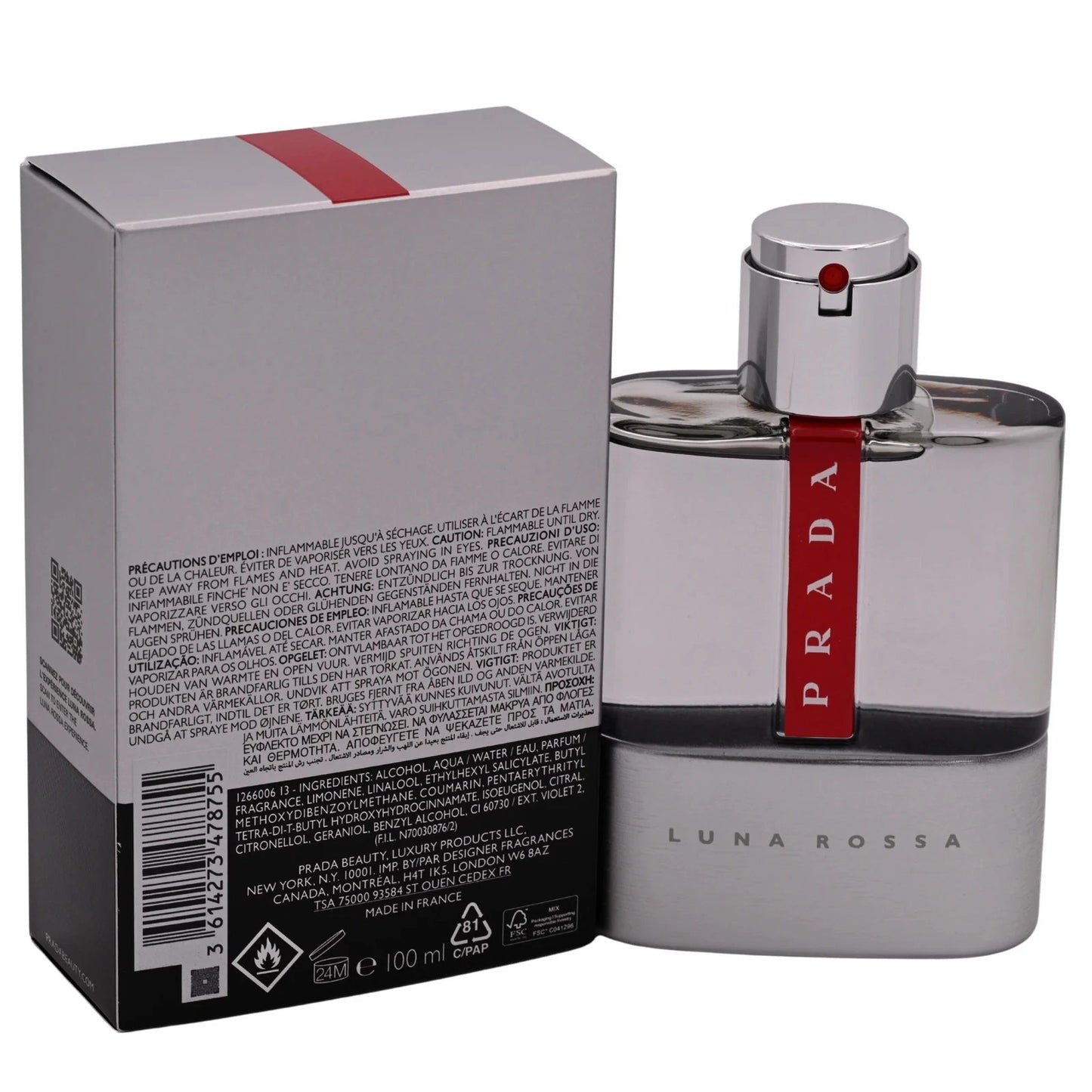 Prada Luna Rossa EDT Spray for Men 3.4 oz