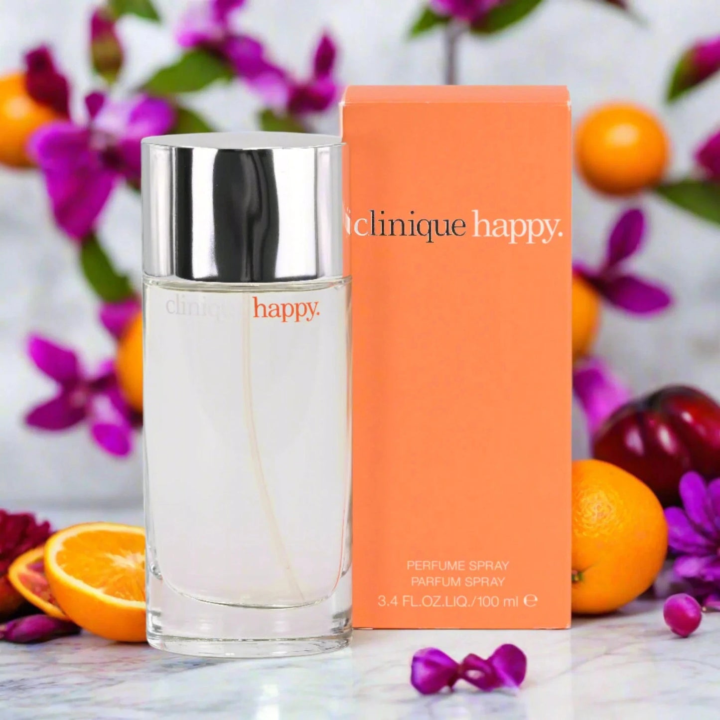 Clinique Happy Eau de Parfum for Women 3.4 oz Spray - Fresh Citrus Floral Fragrance