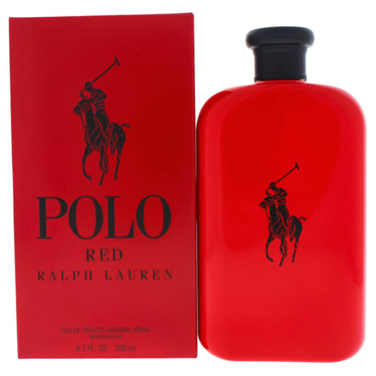 Polo Red by Ralph Lauren Eau De Toilette Spray for Men 6.7 oz