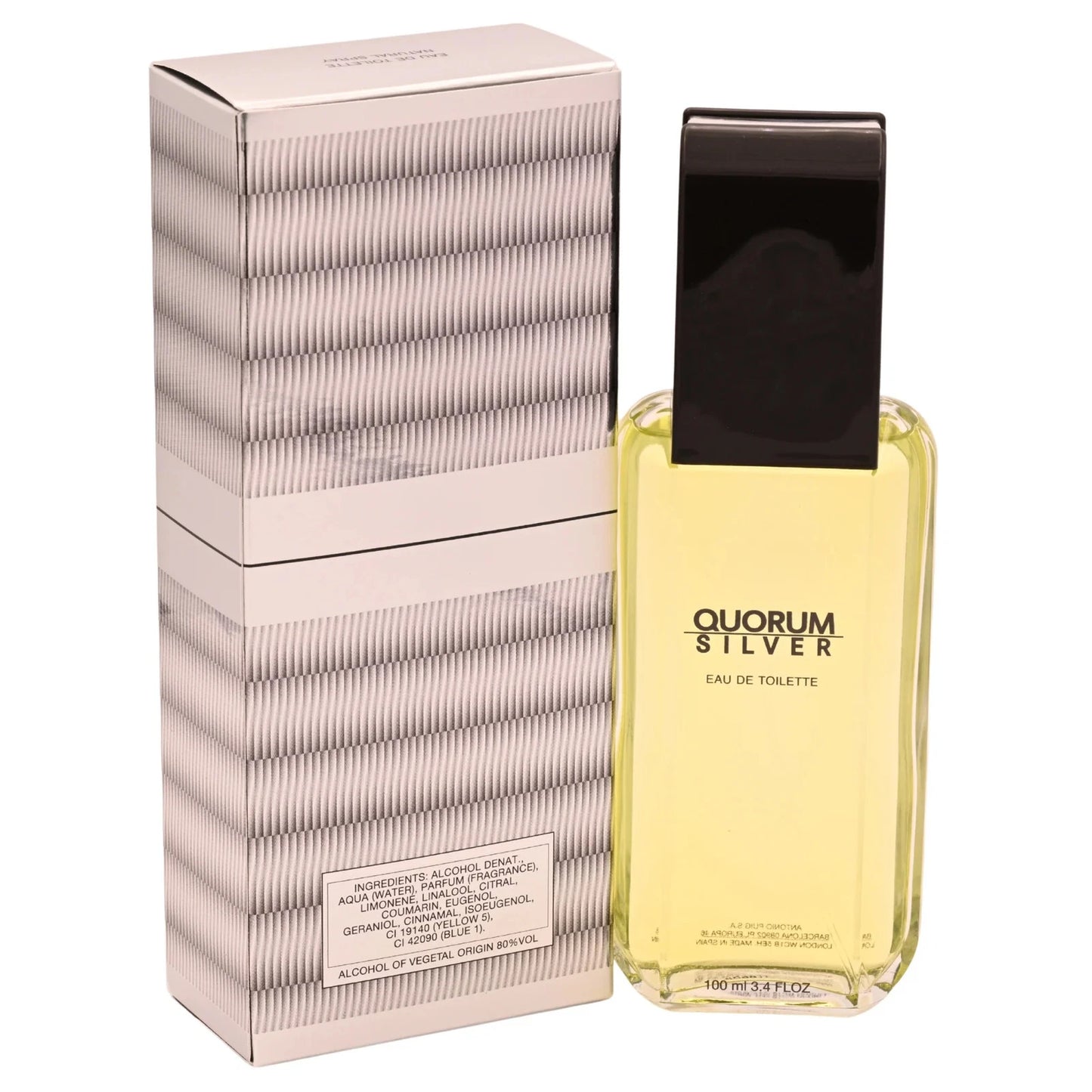 Antonio Puig Quorum Silver EDT Spray for Men 3.4 oz