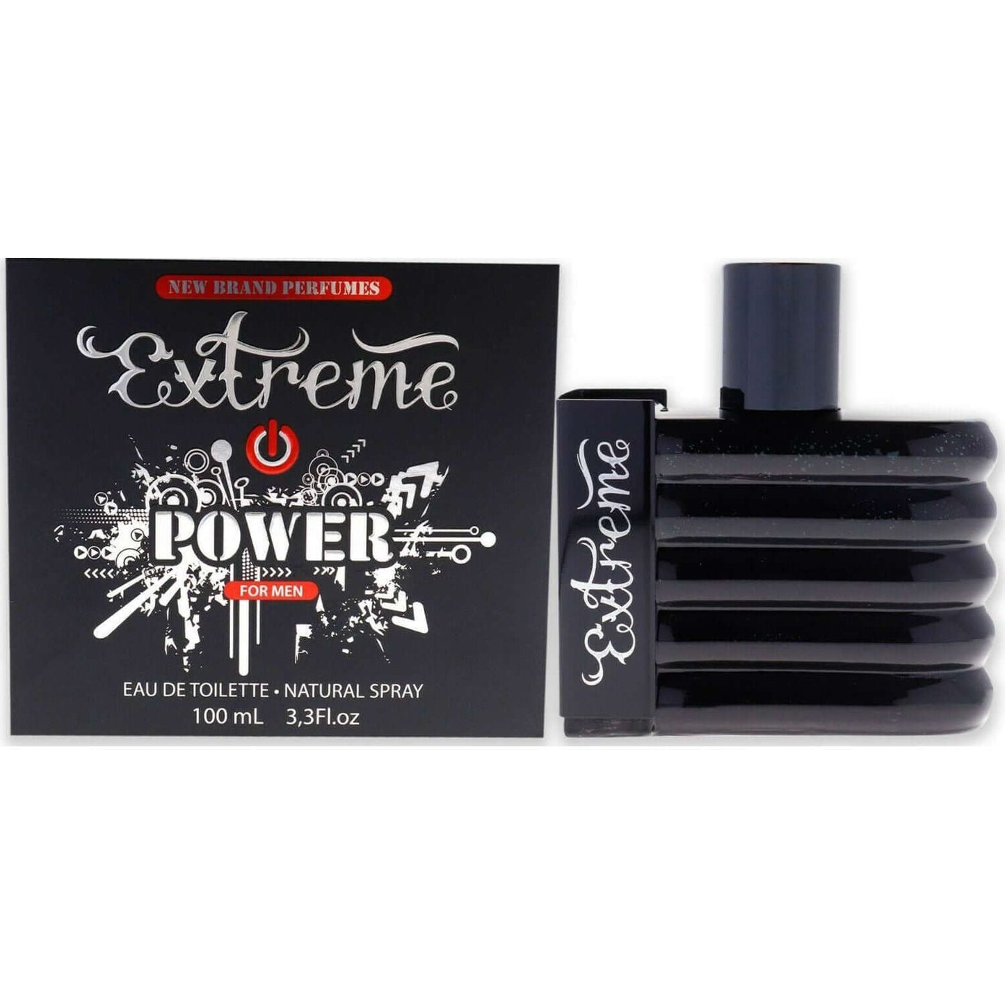 Extreme Power by New Brand Perfumes for men EDT 3.3 /3.4 oz New In Box