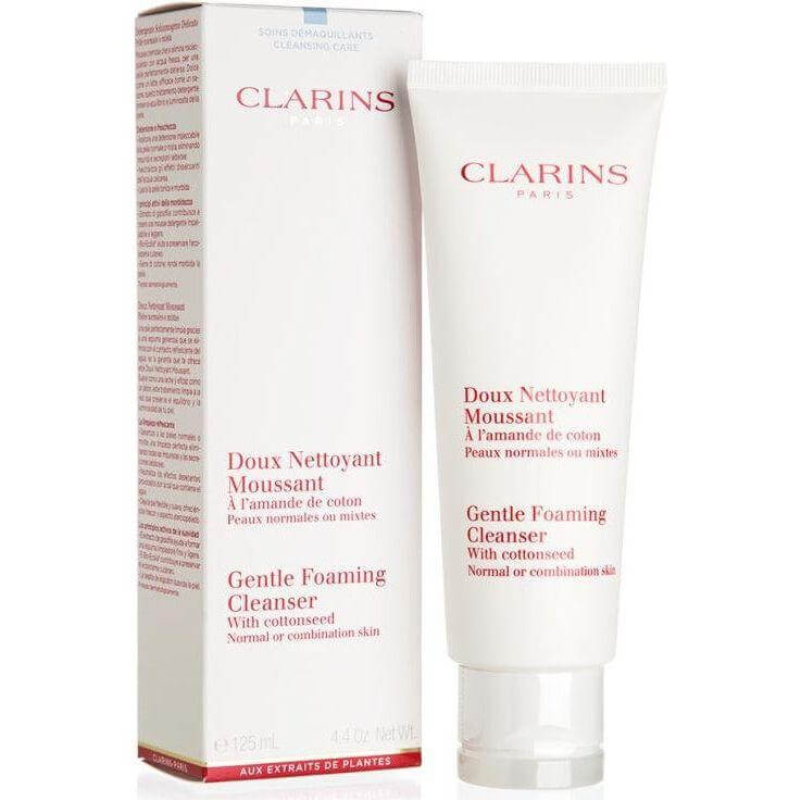 Clarins Gentle Foaming Cleanser with Cottonseed (Normal or Combination Skin) 4.4 oz New in Box