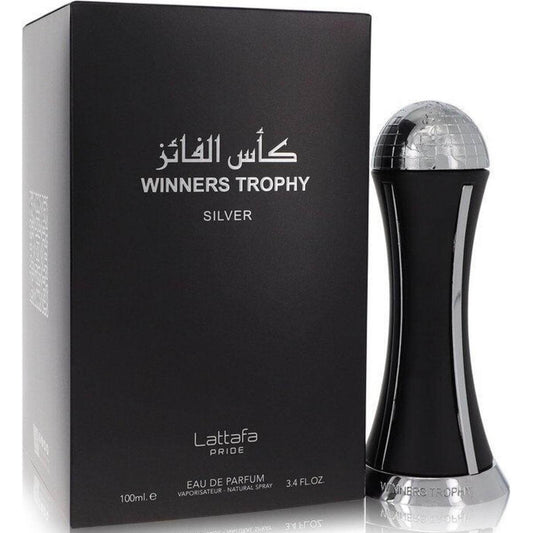 Pride Winners Trophy Silver by Lattafa for unisex EDP 3.3 / 3.4 oz New in Box