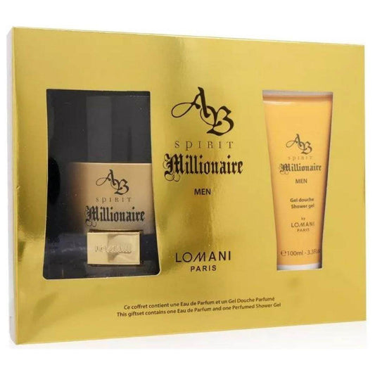 AB Spirit Millionaire by Lomani for men 2 pcs gift set New in Box