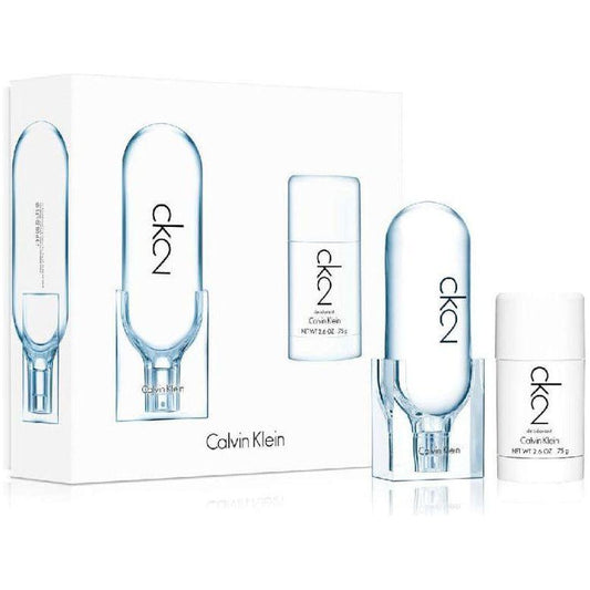 CK2 2 pcs Gift Set edt and 2.6 deo stick by Calvin Klein For Unisex