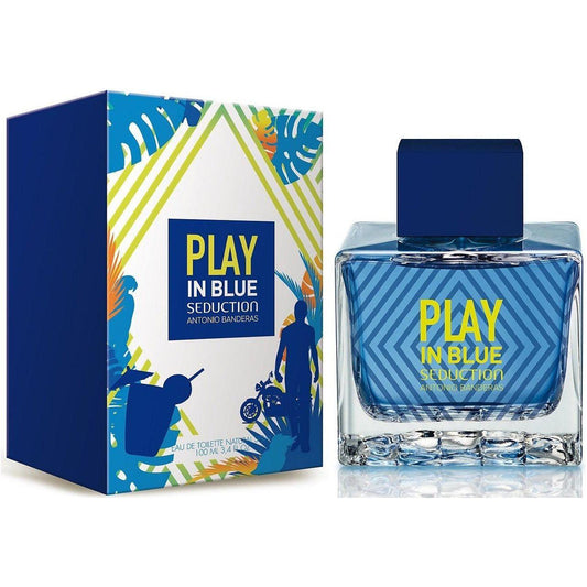 Play In Blue Seduction Antonio Banderas cologne him EDT 3.3 / 3.4 oz New in Box