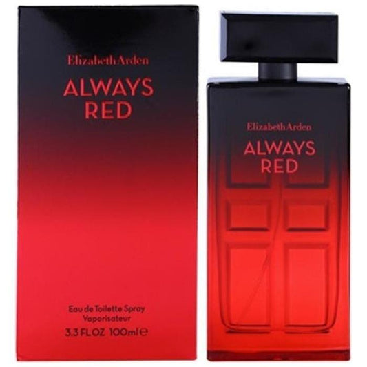 ALWAYS RED by Elizabeth Arden EDT Perfume 3.4 3.3 oz NEW IN BOX