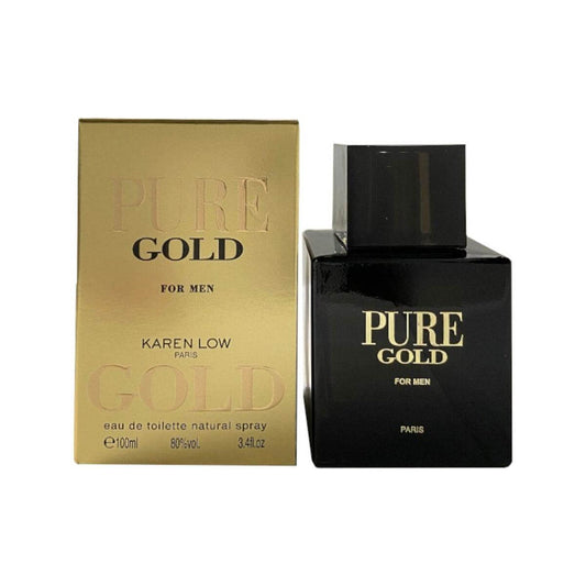 Pure Gold by Karen Low cologne for men EDT 3.3 / 3.4 oz New In Box