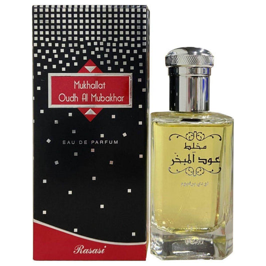 Mukhallat Oudh Al Mubakkhar by Rasasi for unisex EDP 3.3 / 3.4 oz New in Box