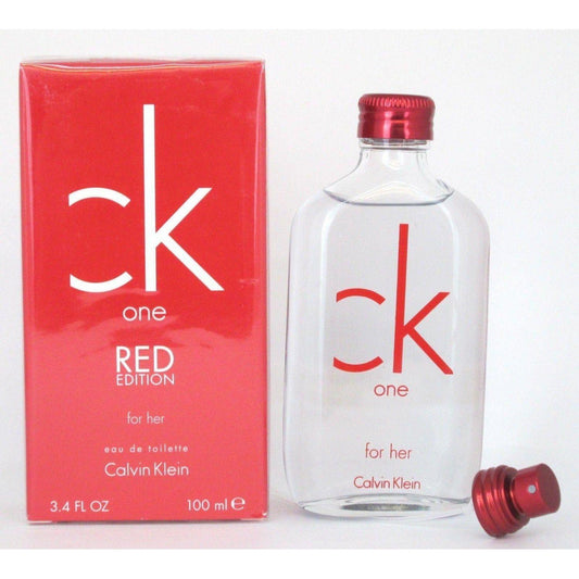 CK ONE RED EDITION by Calvin Klein Women 3.3 / 3.4 oz EDT NEW IN BOX