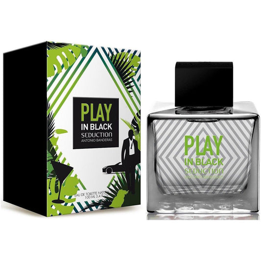 Play In Black Seduction by Antonio Banderas cologne EDT 3.3 / 3.4 oz New in Box