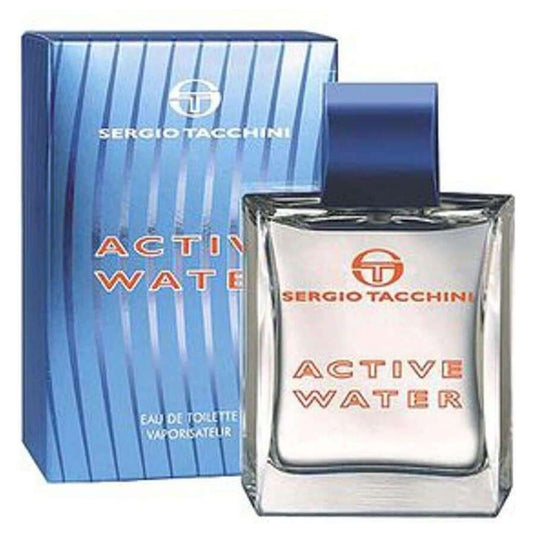 ACTIVE WATER by SERGIO TACCHINI 3.3/3.4 oz Men EDT NEW in BOX