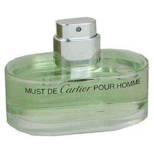MUST POUR HOMME by CARTIER for Men 3.3 oz / 3.4 oz Cologne edt NEW unboxed no cap