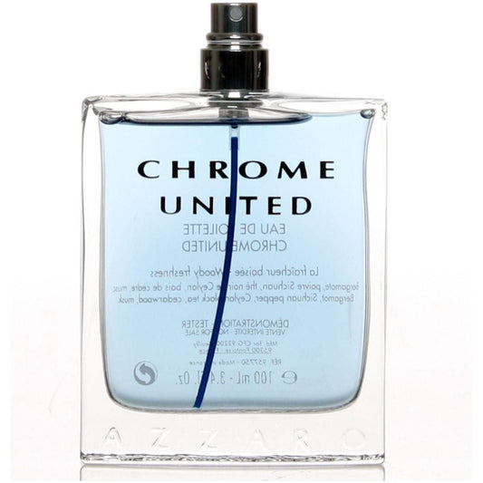 CHROME UNITED Azzaro cologne edt 3.4 oz 3.3 NEW TESTER