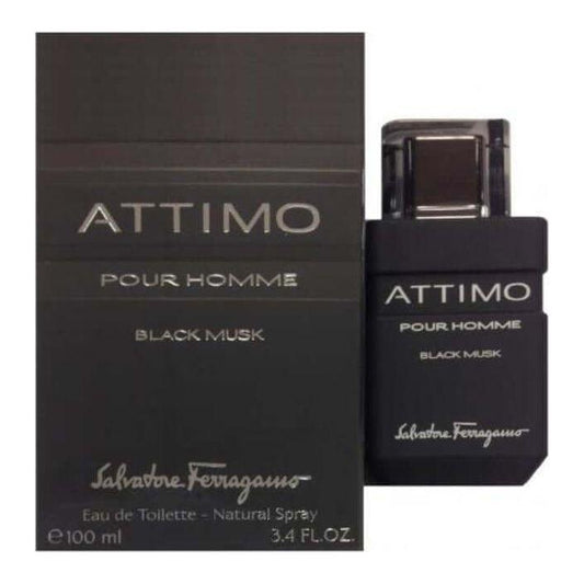 ATTIMO BLACK MUSK by Salvatore Ferragamo Men 3.4 / 3.3 oz edt NEW in BOX - 3.4 oz / 100 ml