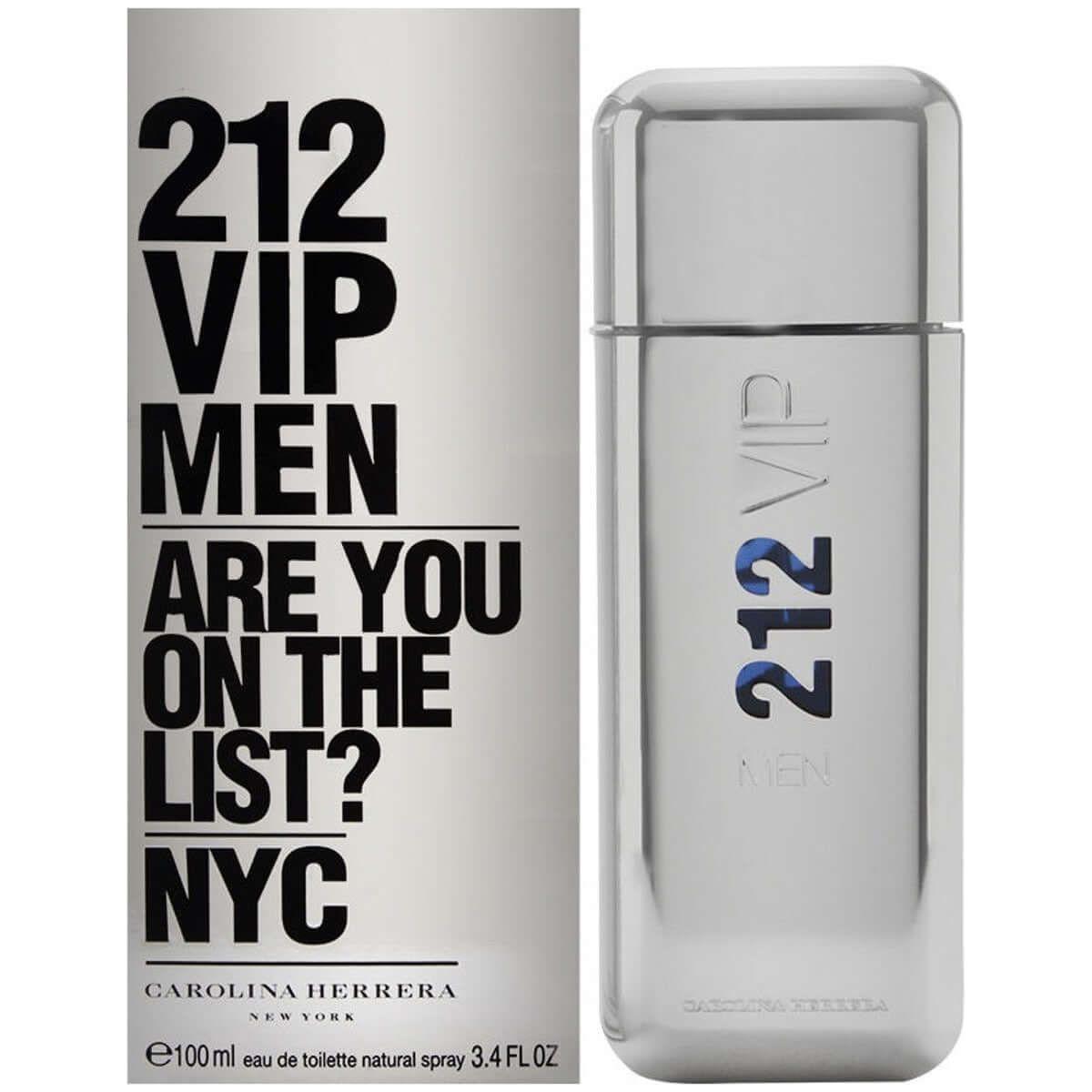 212 VIP MEN by Carolina Herrera Cologne for Men EDT 3.3 / 3.4 oz New In Box