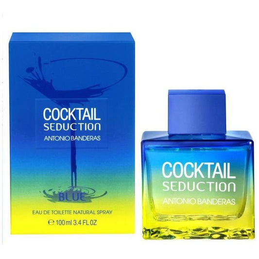 Cocktail Seduction Blue by Antonio Banderas 3.4 oz 3.3 for Men edt New In Box