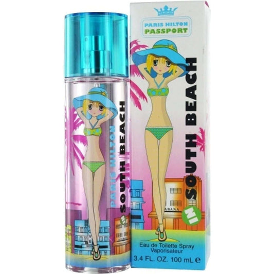 PASSPORT SOUTH BEACH by Paris Hilton 3.4 oz edt 3.3 Spray Perfume NEW IN BOX