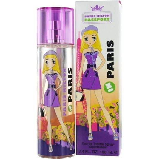 PASSPORT PARIS by Paris Hilton Women 3.4 oz edt 3.3 Spray Perfume NEW IN BOX