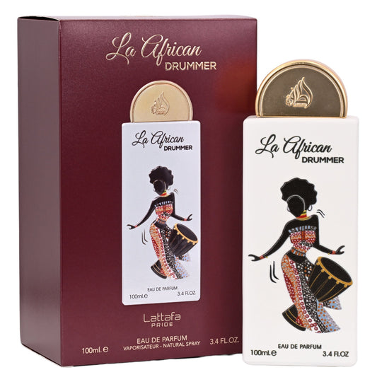 Pride La African Drummer Lattafa perfume unisex EDP 3.3 / 3.4 oz New in Box