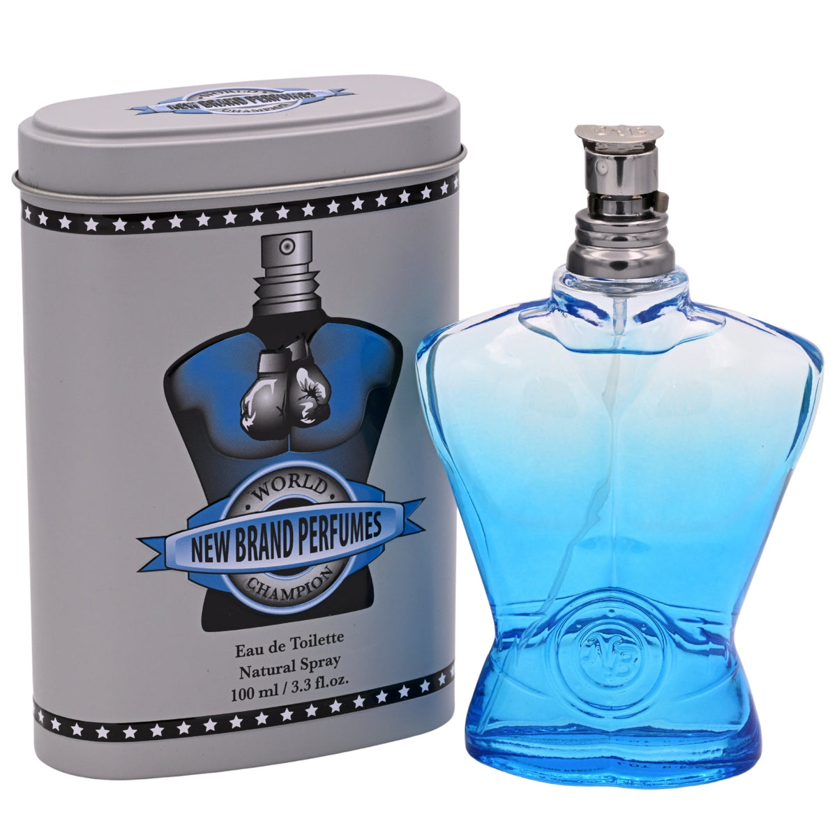 Blue Triangle Cologne World Champion Blue by New Brand Cologne for Men EDT 3.4 oz ...