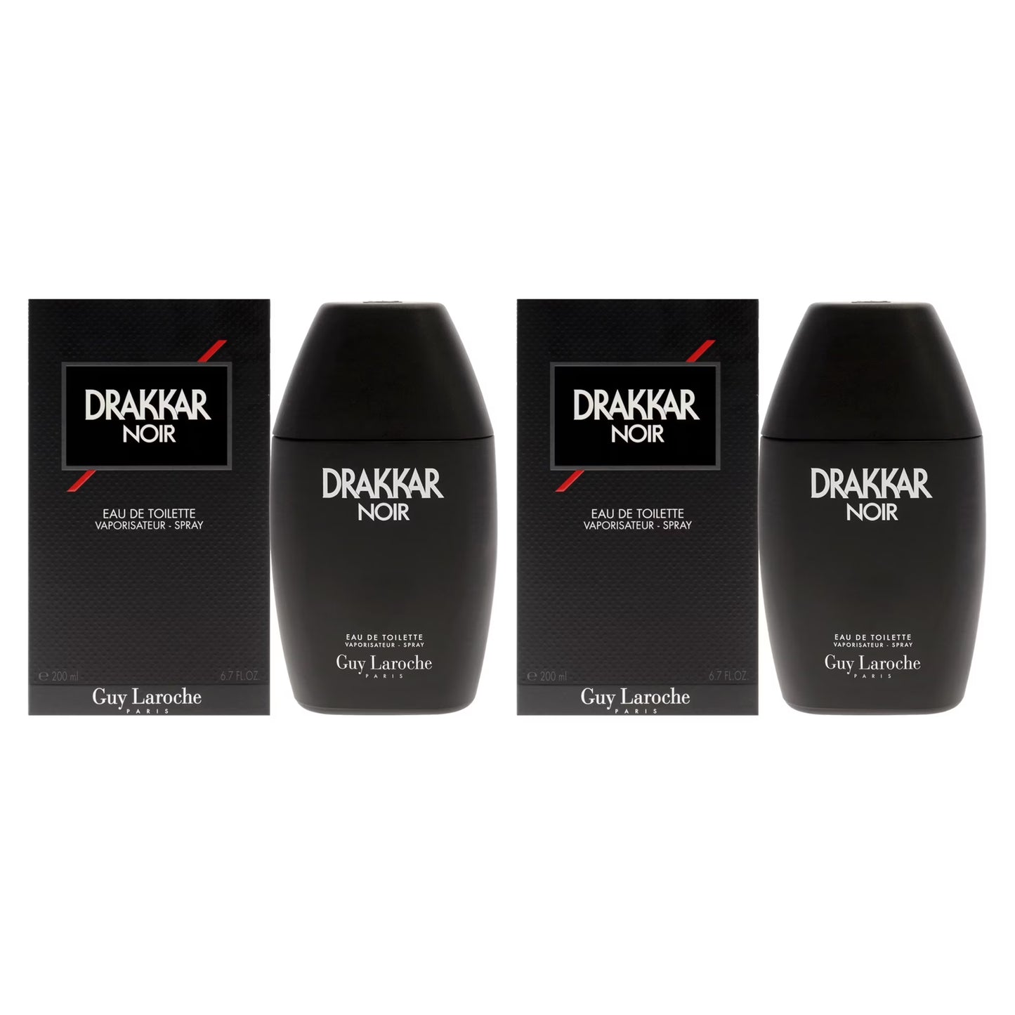 Drakkar Noir by Guy Laroche Eau De Toilette Spray 3.4 oz (2-Pack)