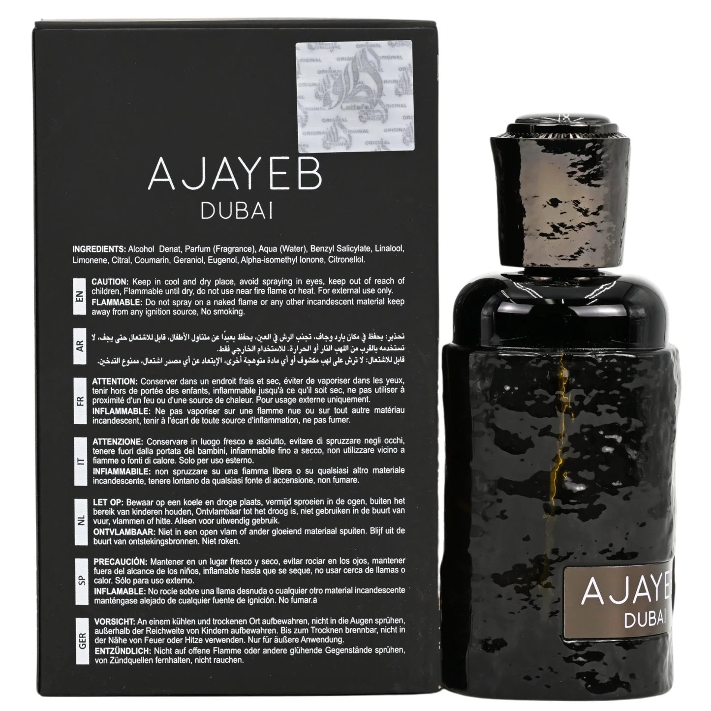 Lattafa Ajayeb Dubai Unisex Eau De Parfum Spray 3.4 oz