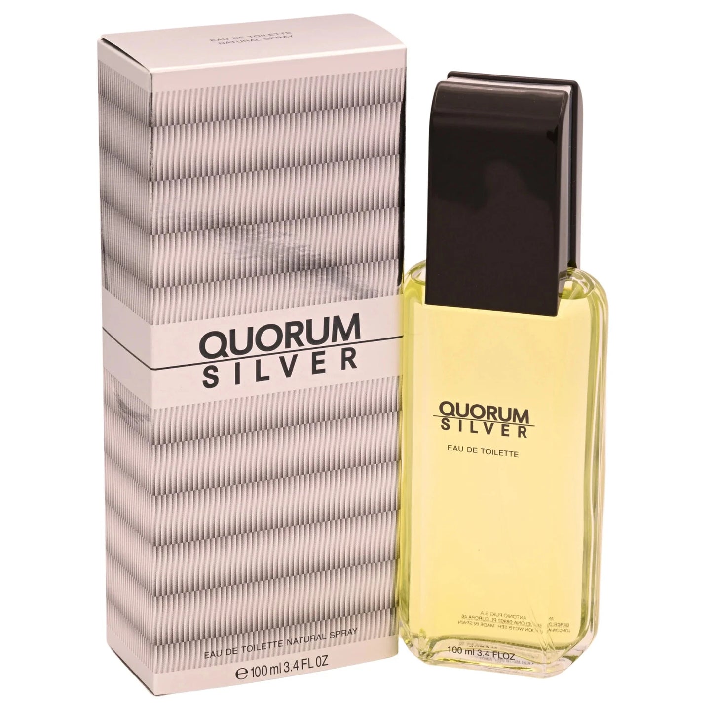 Antonio Puig Quorum Silver EDT Spray for Men 3.4 oz