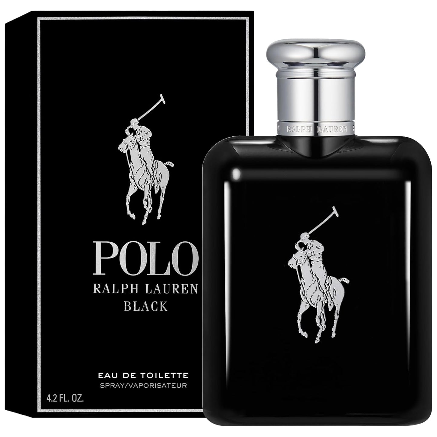 Polo Black by Ralph Lauren Eau de Toilette Spray for Men 4.2 oz