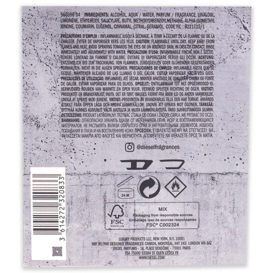 Diesel Only The Brave Street EDT 4.2 oz Men’s Cologne Spray