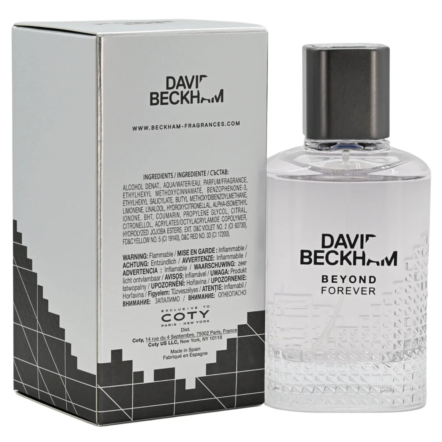 Beyond Forever David Beckham Men EDT Spray 3.0 oz