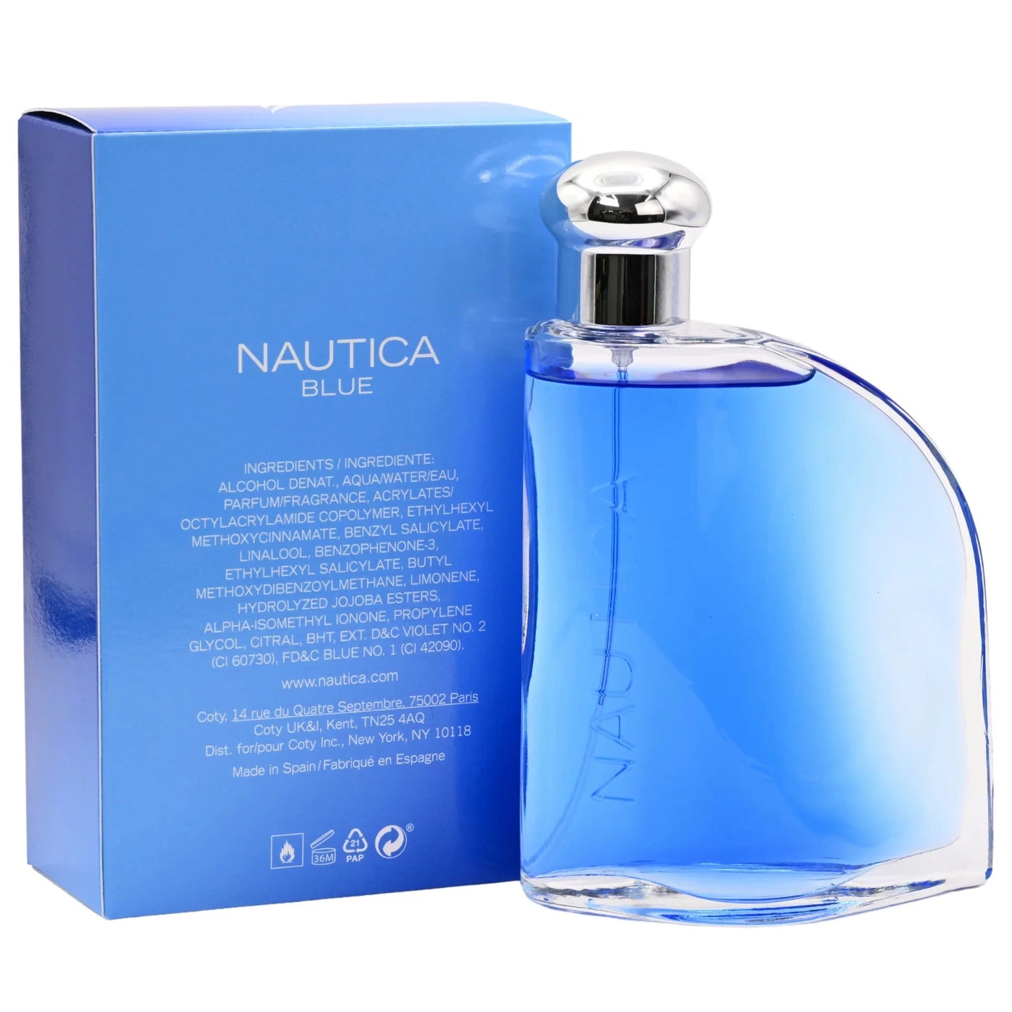 Nautica Blue Sail Eau de Toilette Spray for Men 3.4 oz