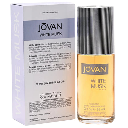 Jovan White Musk by Coty Cologne Spray for Men 3.0 oz