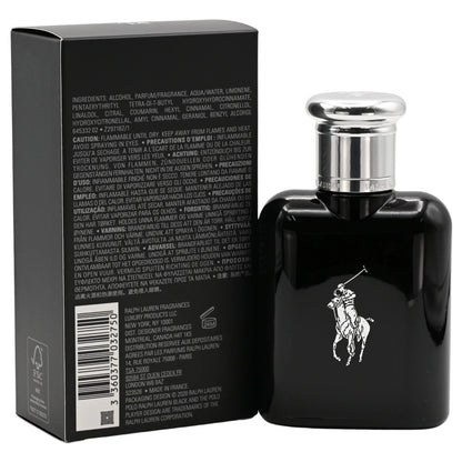 Polo Black by Ralph Lauren Eau De Toilette for Men 2.5 oz