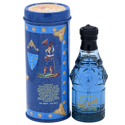 Versace Blue Jeans Eau de Toilette for Men 2.5 oz - Aromatic Vanilla Citrus