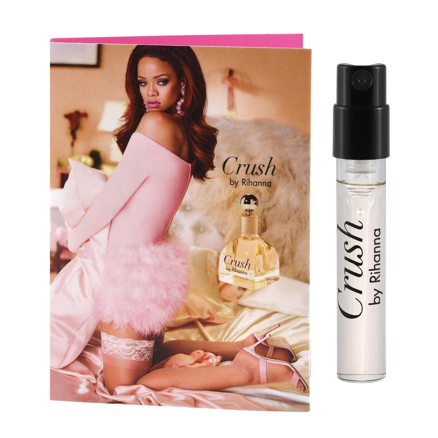 Rihanna Perfume 5 Samples Vial Set Crush Reb'l Fleur Kiss Rogue Rebell