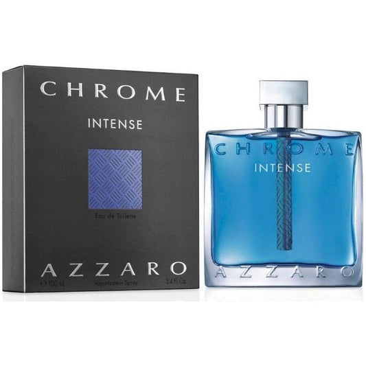 CHROME INTENSE by Loris Azzaro for Men Cologne 3.3 oz / 3.4 oz New in Box - 3.4 oz / 100 ml