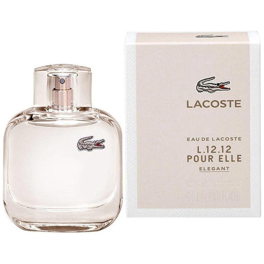 EAU DE LACOSTE L12.12 POUR ELLE ELEGANT Perfume Women EDT 3 / 3.0 oz New In Box