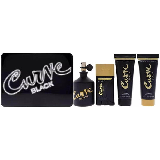 Curve Black by Liz Claiborne 4 pcs gift set for men New in Box