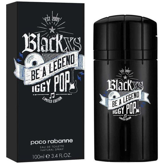 BLACK XS BE A LEGEND IGGY POP Men Paco Rabanne 3.3 oz 3.4 edt New in BOX