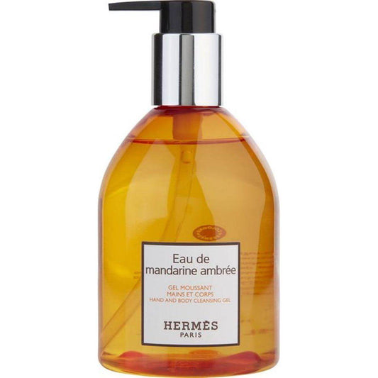 Eau De Mandarine Ambree Hand & Body Cleansing Gel by Hermes 10.0 oz New Tester