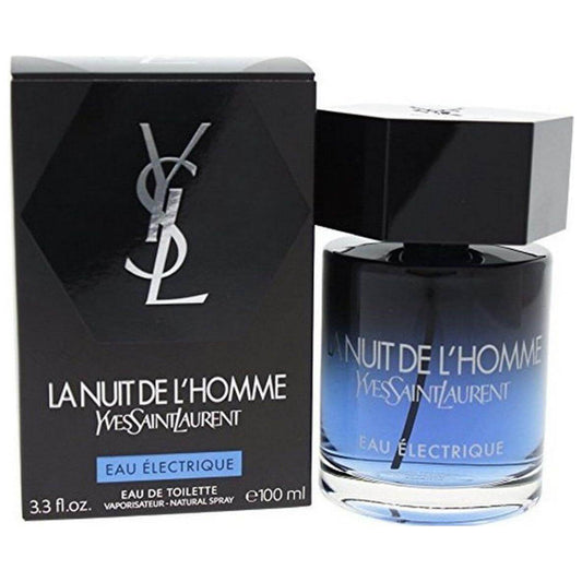 LA NUIT DE L'HOMME Eau electrique by Yves Saint Laurent cologne EDT 3.3 / 3.4 oz New in Box